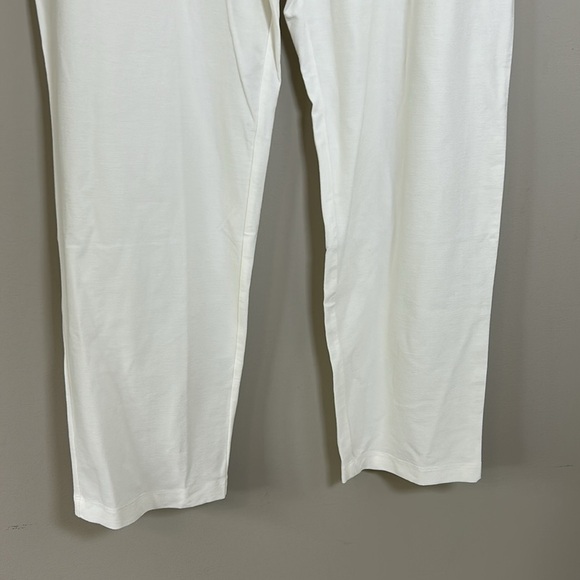 Eileen Fisher Slim Ankle Pant White Washable Stretch Crepe Trouser Sz 2X NEW - Picture 5 of 11